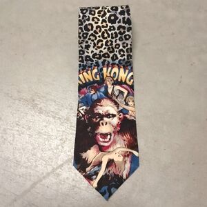 Vintage 90s King Kong Animal Print Tie